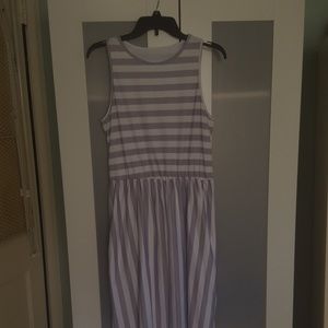 Striped casual dress